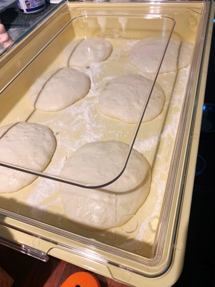 피자 도우 숙성모습