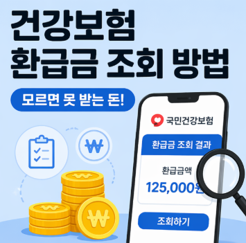 건강보험 환급금 조회 방법