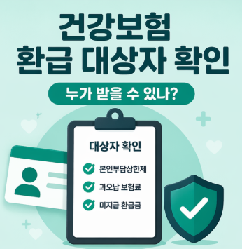 건강보험 환급 대상자 확인