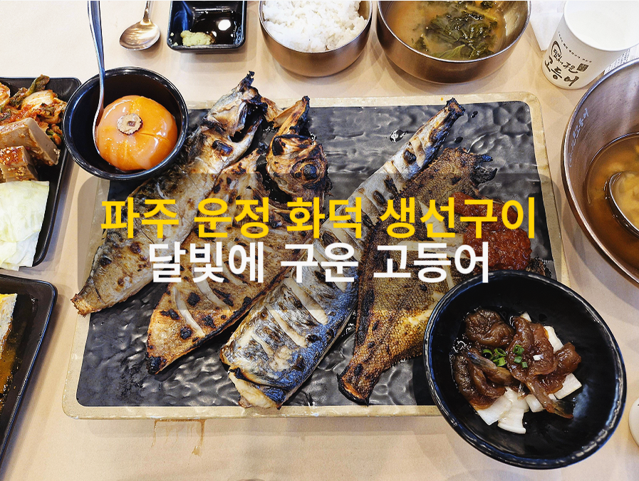 파주 운정 화덕 생선구이 맛집 달빛에 구운 고등어
