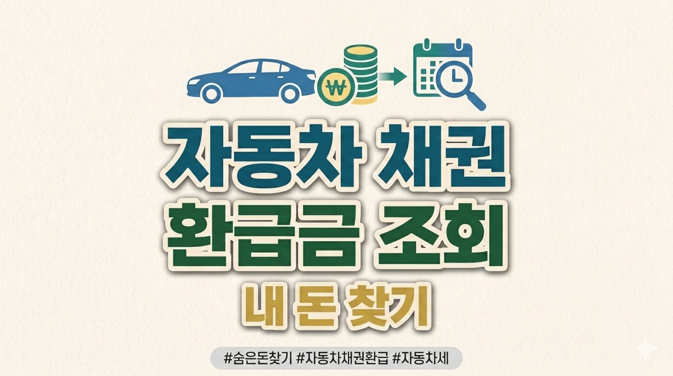 자동차 채권 환급금 조회