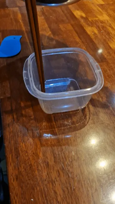 Cooling the dish and transferring it to a side dish container