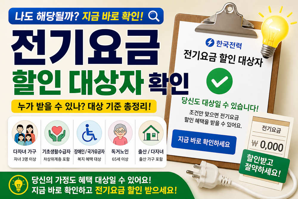 전기요금 할인 대상자