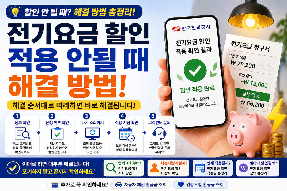 전기요금 할인 적용