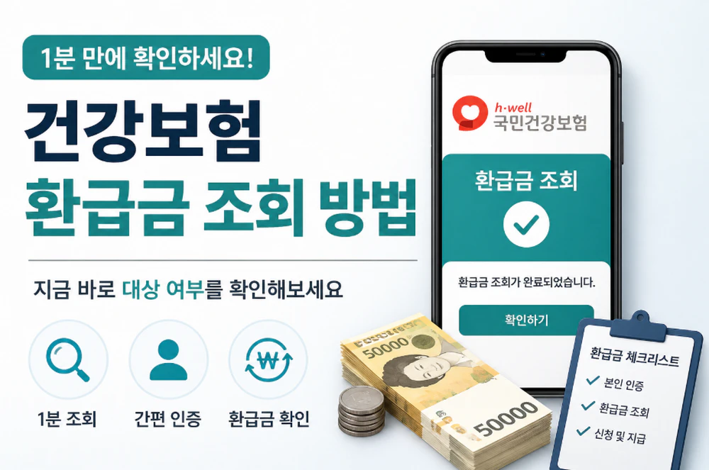 건강보험 환급금 조회 방법