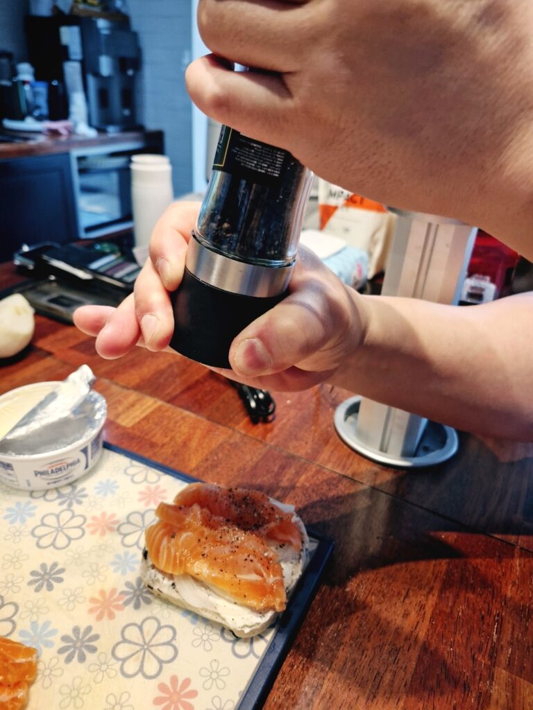 Homemade Cured Salmon Sandwich