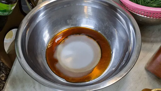 Adding plum syrup to the seasoning mix