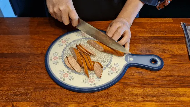 Cutting Spam into thin rectangular slices