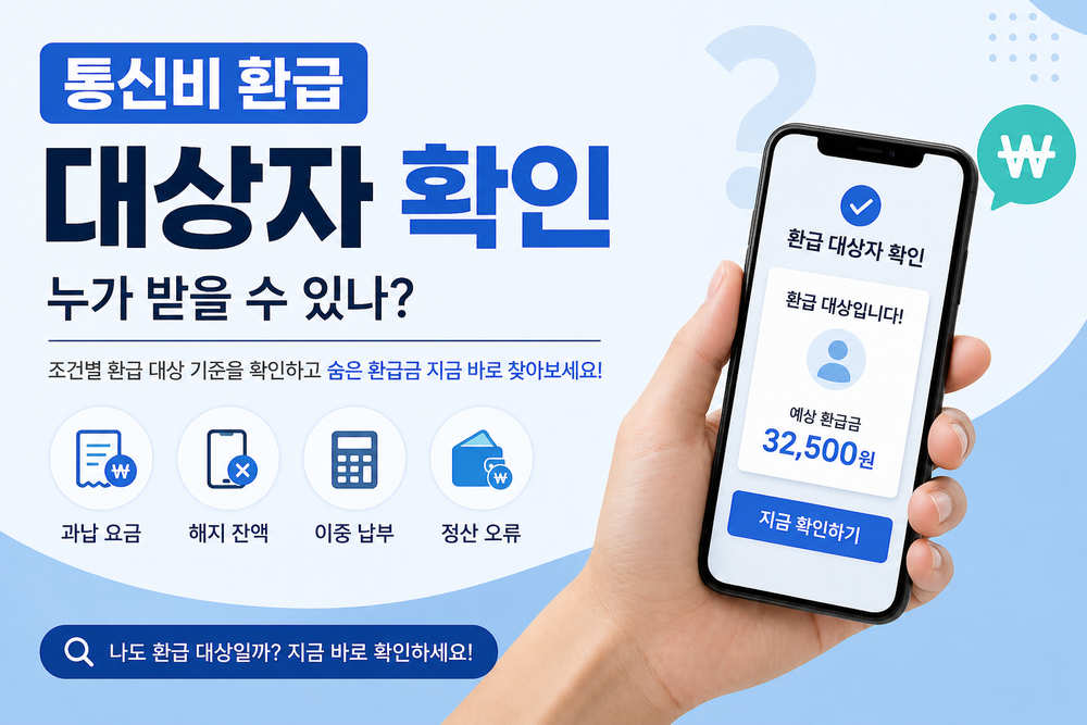 통신비 환급 대상자 확인