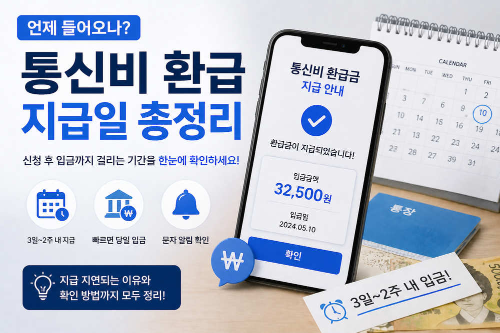 통신비 환급 지급일 총정리